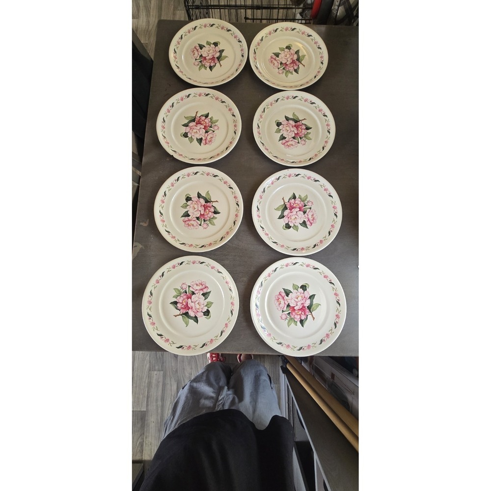 Pope Gosser "Pink Peony" china set features a discontinued pattern 52 Piece Set